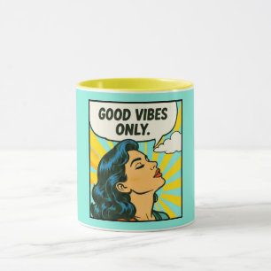 Pop Art “Good Vibes Only” Mug