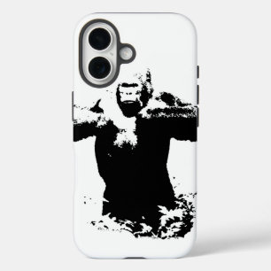 Pop Art Gorilla Beating Chest iPhone 16 Case