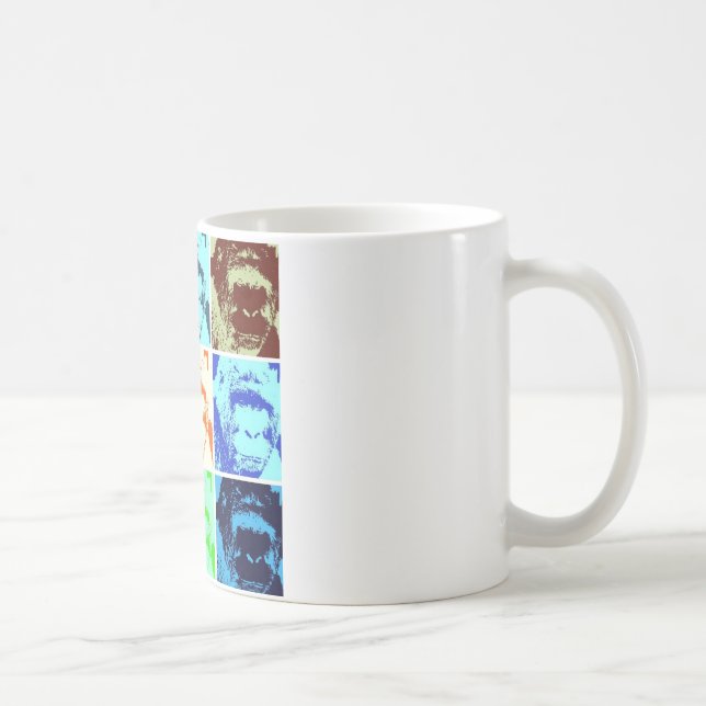 Pop Art Gorilla Coffee Mug (Right)
