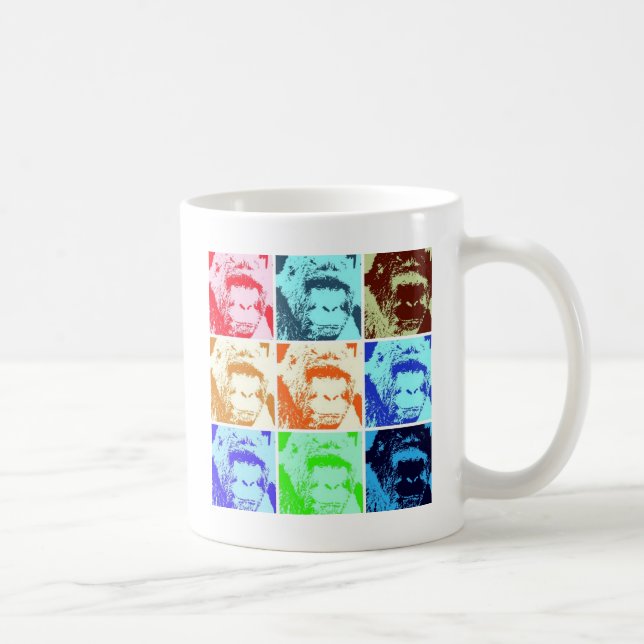 Pop Art Gorilla Coffee Mug (Right)