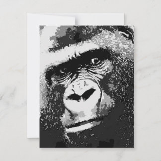 Pop Art Gorilla Invitations