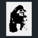 Pop Art Gorilla Poster<br><div class="desc">Digital Computer Animal Art - College Pop Art - Wild Animal Computer Images</div>
