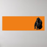 Pop Art Gorilla Poster<br><div class="desc">Digital Computer Animal Art - College Pop Art - Wild Animal Computer Images</div>