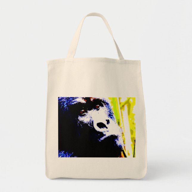 Pop Art Gorilla Tote Bag (Front)