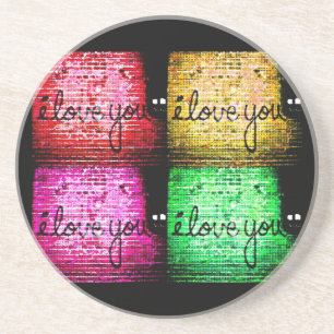 Pop Art Graffiti Love Wall Coaster