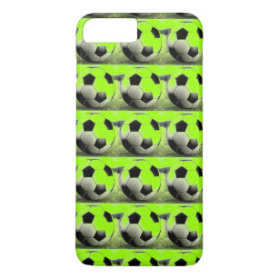 Pop Art Green Soccer Balls iPhone 7 Plus Case