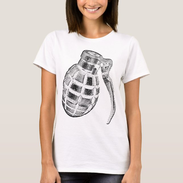 Pop art grenade T-Shirt (Front)