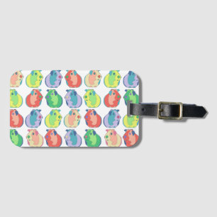 Pop Art Guinea Pig Pattern Luggage Tag