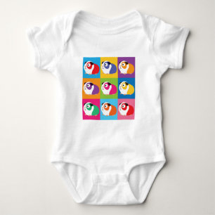 Pop Art Guinea Pigs Baby Bodysuit