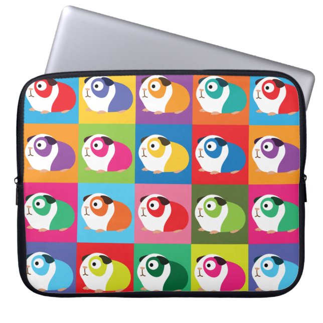 Pop Art Guinea Pigs Laptop Sleeve (Front)