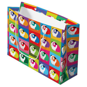 Pop Art Guinea Pigs Large Gift Bag