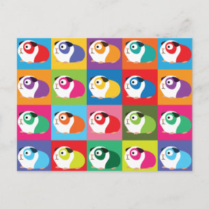 Pop Art Guinea Pigs Postcard