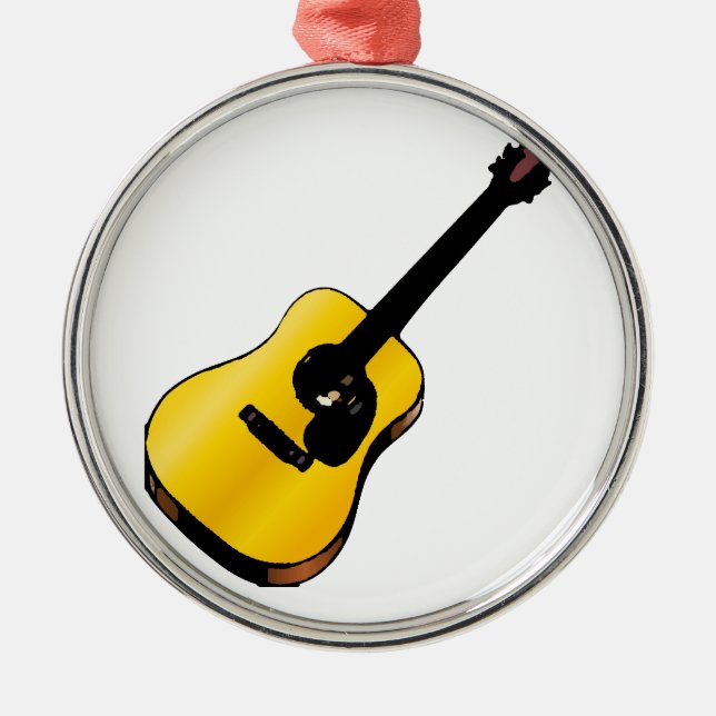 Pop Art Guitar Metal Tree Decoration (Front)