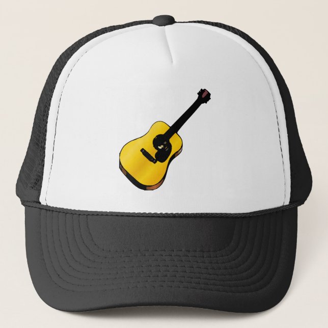 Pop Art Guitar Trucker Hat (Front)