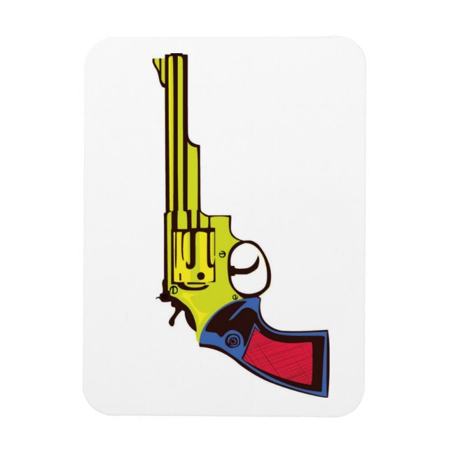 Pop Art Gun Magnet (Vertical)