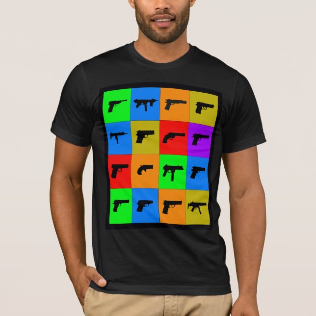 Pop Art Guns T-Shirt (Front)