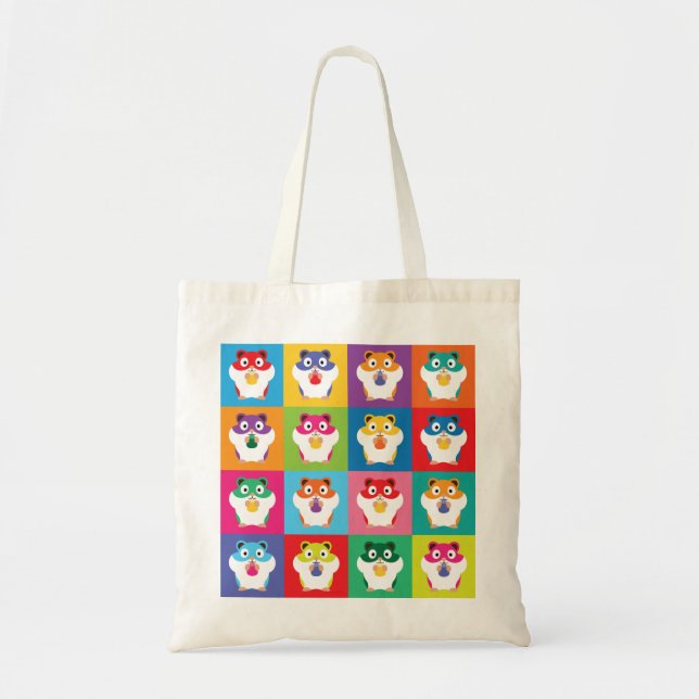Pop Art Hamsters Tote Bag (Front)