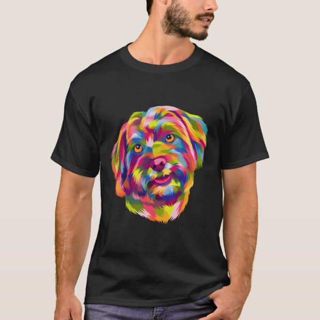 Pop Art Havanese Cute Paw Pet Gift Men Women Kids  T-Shirt (Front)