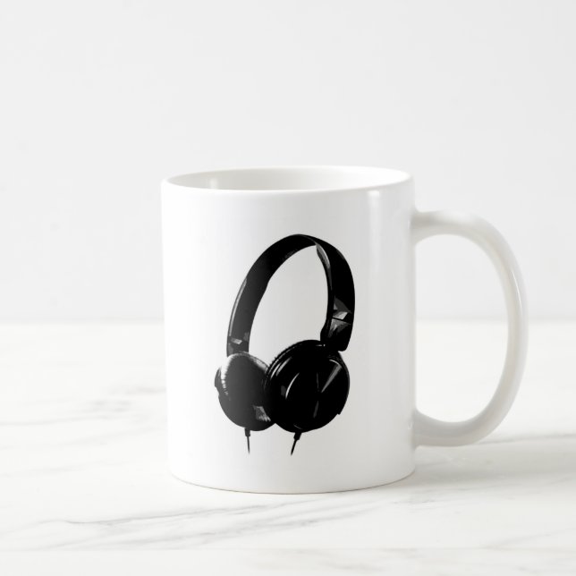 Pop Art Headphone Coffee Mug (Right)