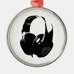Pop Art Headphone Metal Tree Decoration
