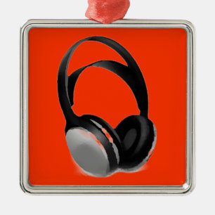 Pop Art Headphone Metal Tree Decoration