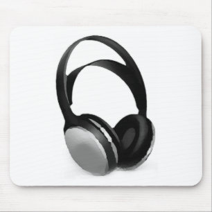 Pop Art Headphone Mouse Mat