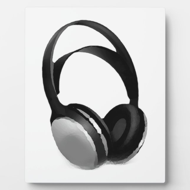 Pop Art Headphone Plaque (Front)