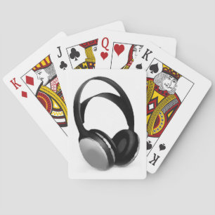 Pop Art Headphone Playing Cards