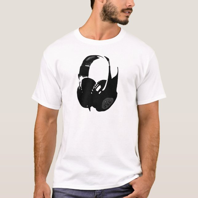 Pop Art Headphone T-Shirt (Front)