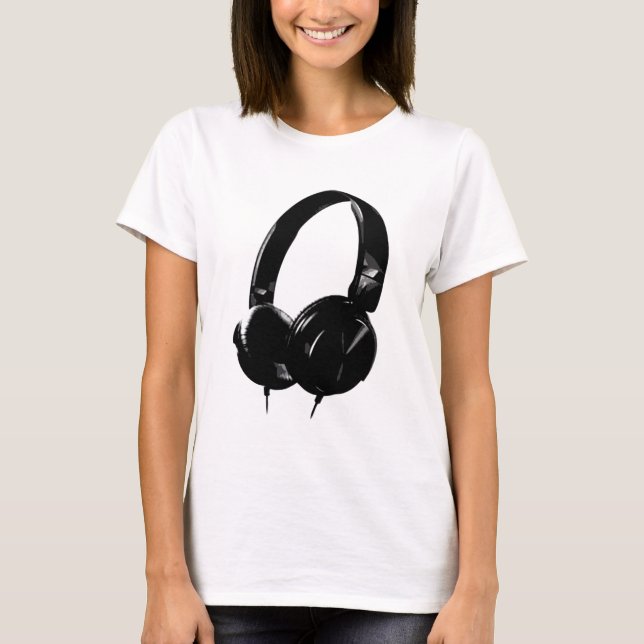 Pop Art Headphone T-Shirt (Front)