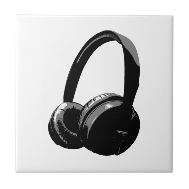 Pop Art Headphone Tile (Front)