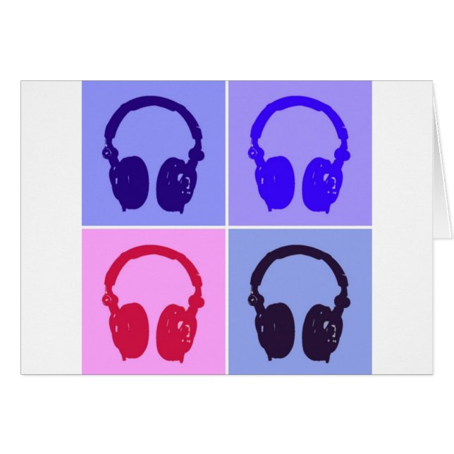 Pop Art Headphones (Front Horizontal)