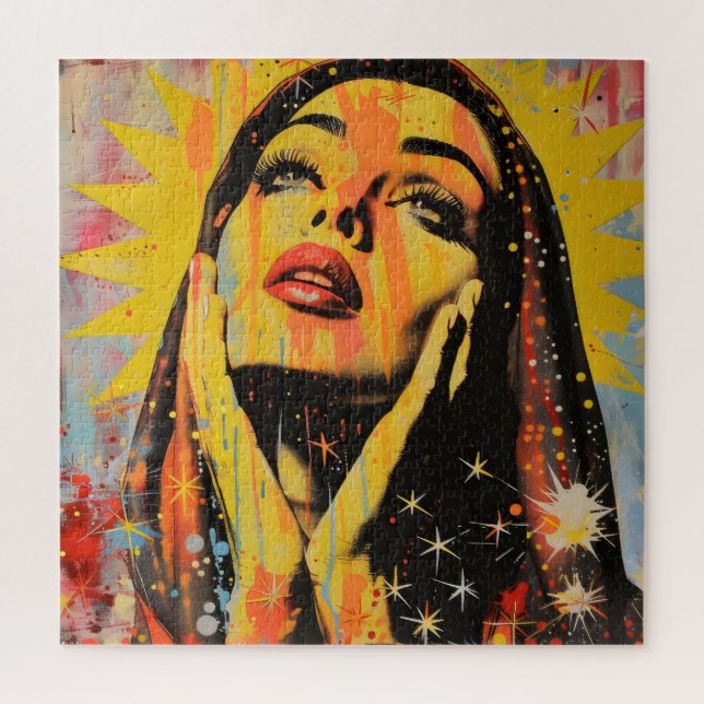 Pop Art Holy Mary Jigsaw Puzzle (Vertical)