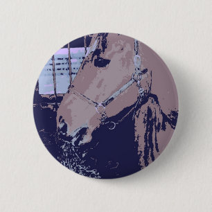 Pop Art Horse 6 Cm Round Badge