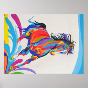 Pop Art Horse Poster