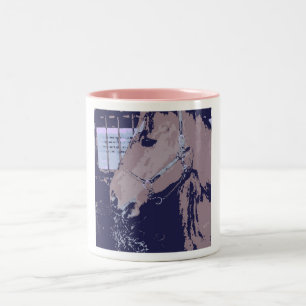 Pop Art Horse Two-Tone Coffee Mug