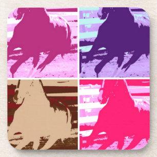 Pop Art Horses Coaster