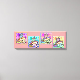 Pop Art HOT DOG Gallery Wrapped Canvas