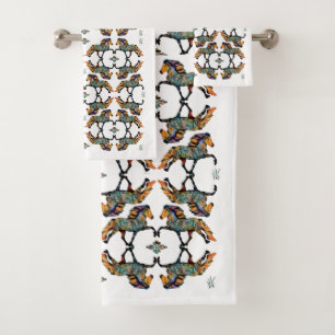 Pop Art Icelandic Horse Bath Towel Set