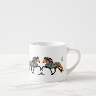 Pop Art Icelandic Horse  Espresso Cup