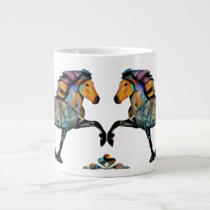 Pop Art Icelandic Horse Large Coffee Mug