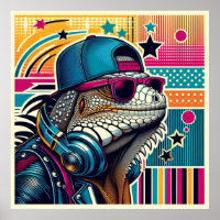 POP ART IGUANA 4