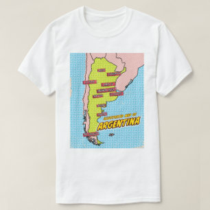 Pop Art Illustrated Argentina T-Shirt
