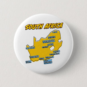 Pop Art Illustrated South Africa 6 Cm Round Badge