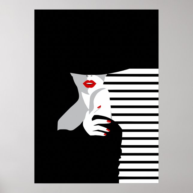 Pop Art Inspired Fashion Woman 1 Poster (Front)