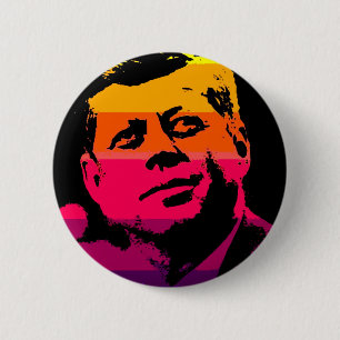 Pop Art Jack JFK John F. Kennedy 6 Cm Round Badge