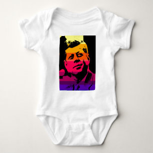 Pop Art Jack JFK John F. Kennedy Baby Bodysuit