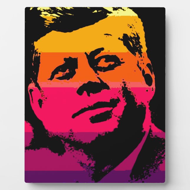 Pop Art Jack JFK John F. Kennedy Plaque (Front)