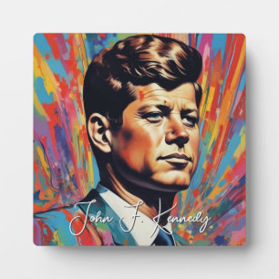 Pop Art Jack JFK John F. Kennedy Plaque