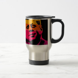 Pop Art Jack JFK John F. Kennedy Travel Mug